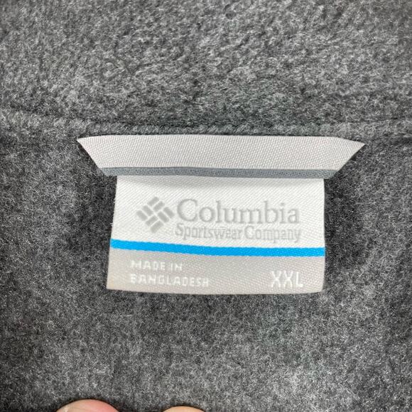 Columbia Fleece Full Zip Sweater Men's XXL Gray Outdoors Casual Activewear - Picture 4 of 10